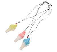 Beaupretty 3 Piezas Silbatos de Cerámica para Fiesta Forma de Marina de Colores Rosa Azul y Verde Juguetes Musicales para Cumpleaños y Fiestas Divertidos Noisemakers de Agua