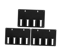 Beaupretty 3 Piezas Soporte para Cortapelos Profesional Negro con Diseño Protector Compatible con Varios Modelos Organizador Pared para Herramientas de Peluquería y Salón de