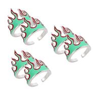Beaupretty 3 Series Aro De Bisuteria Mujer Joyas De Anillo Para Mujer Anillos De Hombres Anillos De Moda Anillo De Dedo De Apertura Anillos De Bisutería Metal 2 Piezas X 3