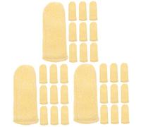 Beaupretty 3 Series Dedil Anticorte Bandas Elasticas Banda Elastica Elastico Elástico Goma Elastica Cauchos Dedo Clavos Mangas De Pulgar De Pulgar Nueva Fibra Yellow 10 Piezas*3