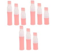 Beaupretty 3 Series Envases De Champú De Viaje Viajar Contenedor De Líquido De Viaje Tamaño Miel Botellas De Viaje De Silicona Botella De Viaje De Champú El Plastico Rosa 3 Piezas*3