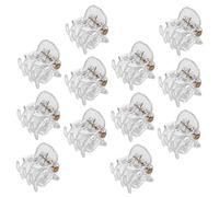 Beaupretty 30 Piezas Empuñadura Pequeña Cabello Alimentador De Piel De Tigre Pendientes De Clip De Oreja Horquilla Infantil Sebo Horquillas Para Niñas Equipo Cuervo El Plastico