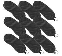 Beaupretty 30 Piezas sombras de ojos para dormir máscara para dormir de noche para mujer Cubierta de sombra de ojos Black