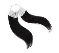 Beaupretty 30piezas Anillos De Color Cabello Humano Muestras Reutilizables Para Prueba De Tinte y Peinados Mechones Naturales Duraderos Con Acabado Suave y Brillo Para Salón y Enseñanza