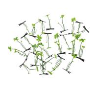 Beaupretty 30piezas Pinzas Pelo Pequeñas De Hierba Accesorios Para Chicas Horquillas Verdes