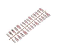 Beaupretty 30piezas Uñas Press Gel Cat Eye Con Mariposas Uñas Postizas Adhesivas Largas Paleta De Esmaltes Para Estampar