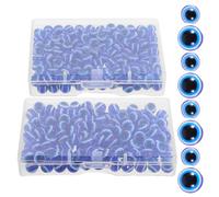 Beaupretty 350 Unidades Cuentas de Mal de Ojo de Resina Azul, Redondas de 6mm, Espaciadoras Multipropósito para Hacer Pulseras y Collares Diseño Único y Fácil Uso