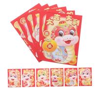 Beaupretty 36 Piezas Año Serpiente Sobres Rojos Año Bolsillo Chino Recuerdo de Fiesta para Amigos y Familiares