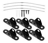 Beaupretty 3juegos Anclajes Antivuelco Para Muebles De Hogar Correas De Seguridad Resistentes De Acero Inoxidable y Acero Laminado Frío Aptos Para Estanterías Armarios y Cómodas Protección in