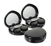 Beaupretty 3juegos Estuche para Lentes De Contacto con Espejo Caja De Lentes De Contacto con Forma De Corazón Kit para Mujer Organizador De De Viaje