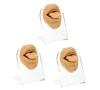 Beaupretty 3juegos Modelo De Lengua Falsa Para Práctica De Perforación y Exhibición Herramienta De Entrenamiento Para Simulación Facial Color Piel