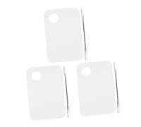 Beaupretty 3juegos Paletas De Maquillaje Transparentes De Acrílico Set De Espátulas Para Mezclar Cosméticos Para Manicura y Maquillaje