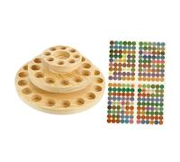 Beaupretty 3nivel Estante Ligero y Compacto De Madera Para Aceites Esenciales Botellero Expositor