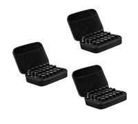 Beaupretty 3piezas Bolsa De Almacenamiento para Aceites Esenciales De Compartimentos Diseño Portátil y Resistente Organizador De Botellas para Viajes Color Negro