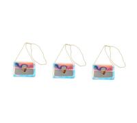 Beaupretty 3piezas Bolso Bandolera De PVC Cierre De Hebilla Bolsa Cosmética Práctica y Resistente Al Agua Diseño De Doble para Uso Diario para Guardar Esenciales como Móvil y Maquillaje