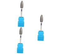 Beaupretty 3piezas Broca De Tungsteno Para Arte De Uñas Cabezal De Molienda Duradero Accesorio Para Taladro Eléctrico Para Pulir y Eliminar Piel Muerta Suministros De Manicura