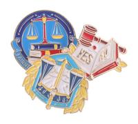Beaupretty 3piezas Broche de Temática Legal Broche de Metal Símbolo de Justicia para Decoración de Abogado Adorno Facultad de Derecho Decoración de Oficina Relacionada Ley