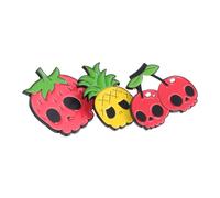 Beaupretty 3piezas Broches de Aleación Forma de Calavera y Fruta Prendedores de Solapa Forma de Fresa Cereza y Piña Insignias de Frutas de Dibujos Animados para Ropa Sombreros Bolsos y Acceso