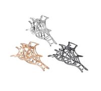 Beaupretty 3piezas Clip de Tiburón de Halloween Pinzas Pelo Grandes Pinzas Espeluznantes de Metal para Mujer Peinado Gótico Fiesta