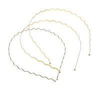 Beaupretty 3piezas Diademas Metálicas Para Mujeres Juego De Color Dorado Accesorios Elegantes Para y