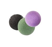 Beaupretty 3piezas Esponjas Lavado Facial Naturales y Redondas Por Paquete Cuidado Facial La Ducha o Baño Incluidas Esponjas Blancas y Moradas