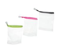 Beaupretty 3piezas Jabón Barra Bolsa De Malla Para Jabón Espumoso Soporte Para Bolsas De Malla De Protector De Bolsitas De De Barra Para Para