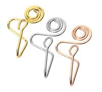 Beaupretty 3piezas Pinza Nariz Aro Nasal Falso De Aleación Sin Perforación Joyería Nariz Anillo Nasal Creativo para Mujer Uso Diario