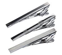 Beaupretty 3piezas Pinzas Para Corbata Accesorio De Ropa Para Hombre Para Traje De Negocios y Boda Pinza De Corbata Plateada Para Camisa