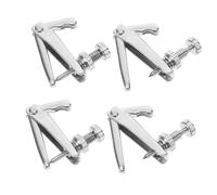 Beaupretty 4 Afinadores Simples para Violín y Violonchelo de Aleación Plateada, Accesorios Finos para Cuerdas Fácil Reemplazo y Mejora de Calidad Sonora