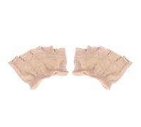 Beaupretty 4 Calcetines de Cinco Dedos para Mujer con Diseño Peep Toe Soporte para Antepié Tejido Elástico Color Khaki para Yoga y Absorben la y Transpirables
