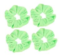 Beaupretty 4 Coleteros Elásticos Fluorescentes Pelo, Tamaño Mediano, Color Verde Neón, Cintas Cabello Para Mujer y Niñas, Adecuado Para Fiestas y Uso Diario
