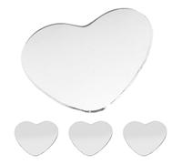 Beaupretty 4 Espejos de Punto Ciego Vidrio y Plástico para Coche Forma de Corazón Resistente al Frío y Nieve, Ideales para Suv y Camiones en Exteriores Automotrices