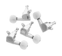 Beaupretty 4 Juegos Tuning Pegs For Ukulele And Banjo Fully Enclosed Machine Heads Small Button Tuners Compact Replacement Parts For Beginners And Professionals