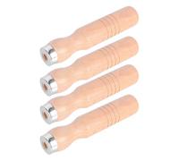 Beaupretty 4 Mangos Ergonómicos de Madera para Mejor Control para Limas, Resistentes a Impactos Diseño Cómodo para Bricolaje y Herramientas Manuales