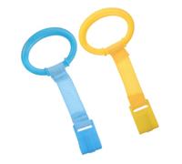 Beaupretty 4 piezas Anillos Colgantes para Cuna de Niña de Anillos de Tirón para Ejercicio Brillantes Diseño Seguro y Portátil para el Aprendizaje