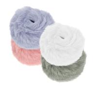 Beaupretty 4 Piezas Banda de Pelo de Felpa Coletero para Niña para Invierno y Otoño para Exteriores Precioso Aro Pelo Versátil