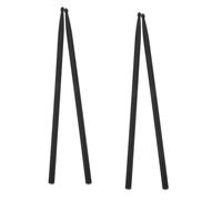 Beaupretty 4 piezas Carbon Fiber Drumsticks Profesional Ligero Duradero para Práctica y Actuación Batería Agarre Cómodo para Principiantes Diseño Compacto Negro