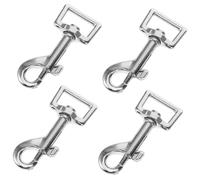 Beaupretty 4 piezas Clips Metálicos para Correas de Perro Ganchos Giratorios para Llaveros y Mochilas Cierres Resistentes para Collares y Equipaje Uso Versátil para Mascotas y Bolsas