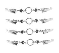 Beaupretty 4 Piezas Clips para Suéter de Aleación Retro para Mujer Broches Versátiles para Ropa Accesorios Prácticos para Cuellos de Camisa Bufandas y Cárdigans Duraderos y Fáciles de Usar