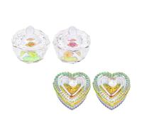 Beaupretty 4 Piezas Copa De Cristal Para Uñas Líquido Acrílicos Juego De Uñas Luz Para Uñas Tapa Uñas Postizas Tijeras Uñas Falsas Diluvio Bochas Paleta Esmalte De Uñas Equipo Vidrio