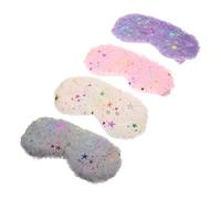 Beaupretty 4 Piezas De Ocular De Felpa Con Forma De Estrella Térmica Para Ojos Bloqueo De Luz Extensión De Pestañas Para Dormir Cuidado De La Piel Para Dormir