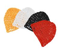 Beaupretty 4 Piezas Diadema para Dormir Gorro de Malla Redes Cabello para Dormir Envoltura de Malla Cabeza de Redecilla de Ganchillo para Cabello o Rizado Uso Nocturno
