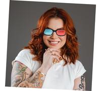 Beaupretty 4 piezas Gafas de Plástico Anaglifo para Películas Casa para Móvil Tv y Proyector de Unidades Ligeras y Resistentes para