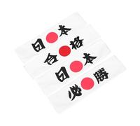 Beaupretty 4 Piezas Japanese Bandana Hachimaki Headband Lightweight Durable Chef Tie For Karate Sports Cooking