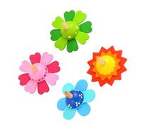 Beaupretty 4 Piezas Juguetes de Madera para Niñas de Peonzas Giratorias Educativas Juguetes de Coordinación Mano- y Creatividad para Pequeños