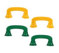 Beaupretty 4 Piezas Juguetes Educativos Teléfonos Susurrantes para Pequeños Entrenamiento Auditivo y Corrección de Pronunciación Ligero y Seguro Colores Amarillo y Verde Oscuro