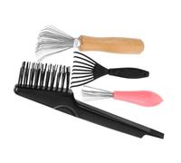 Beaupretty 4 piezas Limpiador de Cepillos y Peines Compacto Herramienta para Eliminar Residuos de Cabello y Duradero Práctico