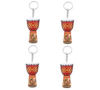 Beaupretty 4 Piezas Llavero Djembé Llavero De Llave De Tambor Llaveros Divertidos Para Mujer Llavero Instrumento Keychain De Tema Musical Favor De Fiesta Llavero De Música Planchar