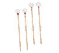 Beaupretty 4 Piezas Mazos de Timbales Baquetas de Madera con Fieltro de Color Claro Suaves para Xilófono Vibráfono y Percusión Musical