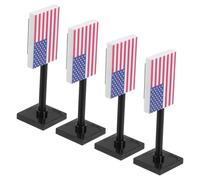 Beaupretty 4 Piezas Mini Banderas Set de Bloques de Construcción de Soldados para Día Juguetes Educativos para de Juego de Acción Infantil